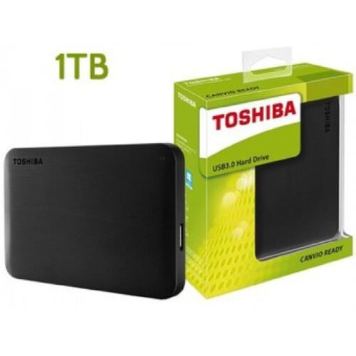 Disco Duro Externo Toshiba Canvio Basic 1TB-Negro +USB 8GB