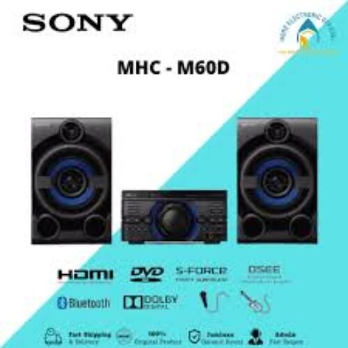 Sony- MiniComponente con Bluetooth USB Karaoke DVD MHC-M60D – Negro